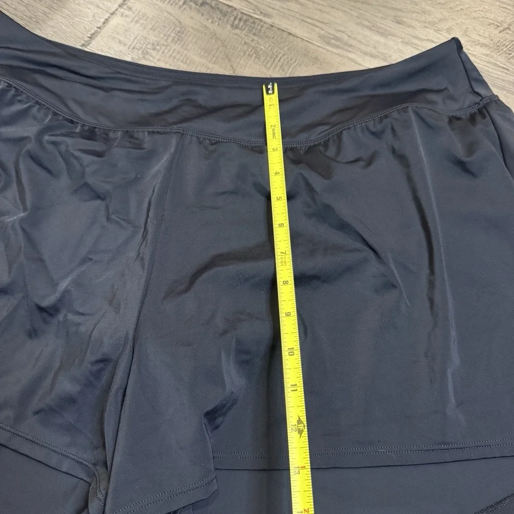 NWT Swim Solutions Swimsuit Shorts Bottoms Plus Size 18W Black‎  Built in Briefs - Picture 2 of 9